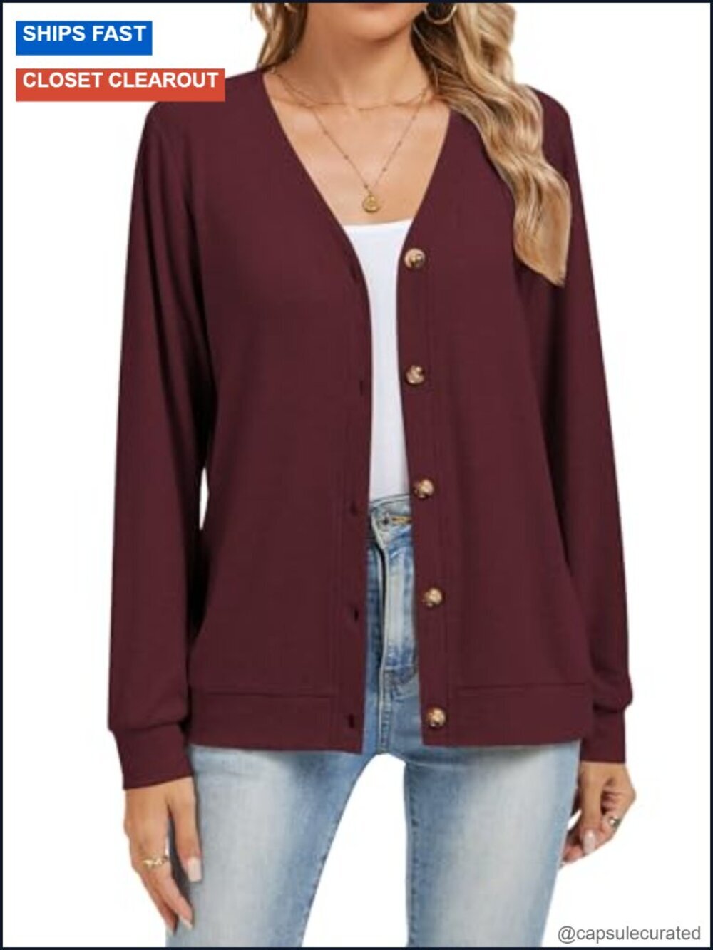 Women's Cashmere Blend V-Neck Button Down Cardigan Lightweight Business Casual